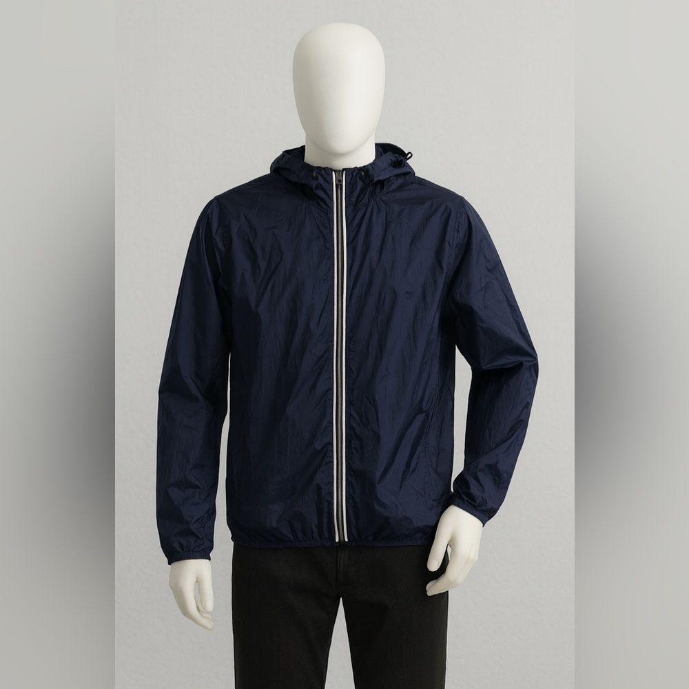 Eddie Bauer Blue Windbreaker Jacket Lightweight Water-Resistant